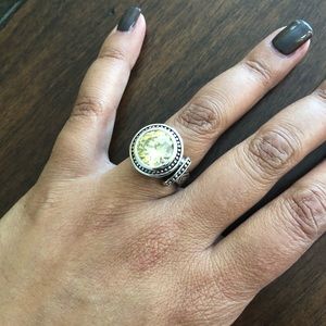 Beautiful Citrine Stone Cocktail Ring